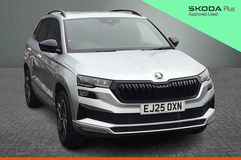 Used Skoda Karoq SportLine 110 HP (80 kW) 2025 Brilliant silver metallic SUV