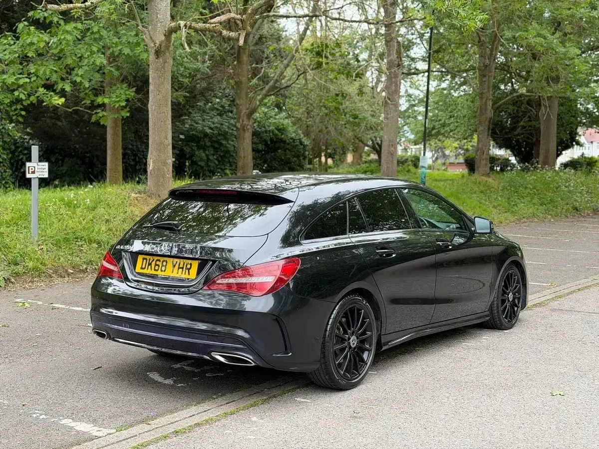 Used Mercedes CLA220 AMG line 2018 Black Sedan