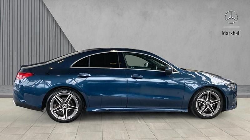 Used Mercedes CLA180 AMG line 136 HP (100 kW) 2021 Blue Sedan