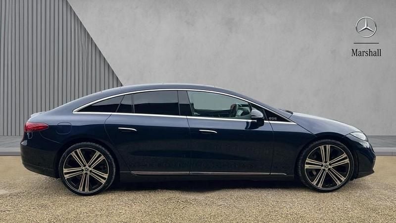 Used Mercedes EQS450+ AMG Line Premium Plus 244 kW (333 HP) 2022 Metallic paintwork nautic blue Sedan