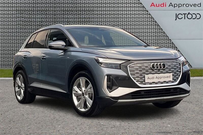 Blue Used 2025 Audi Q4 e-tron S-Line SUV | £37,318 (Fair price) - Image 1/4