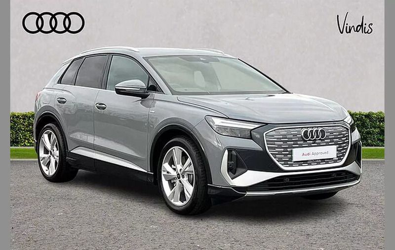 Grey Used 2024 Audi Q4 e-tron S-Line SUV | £36,200 (Fair price) - Image 1/4