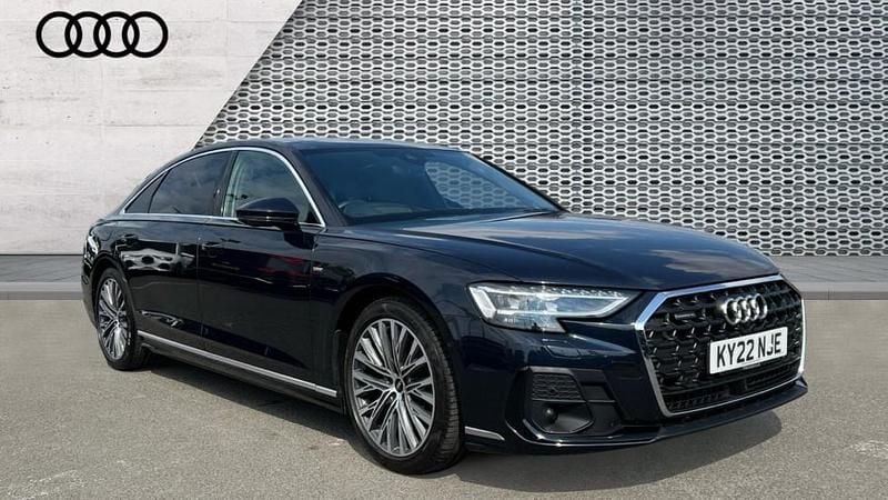 Firmament blue Used 2022 Audi A8 Advanced Sedan | £50,094 (Expensive) - Image 1/4