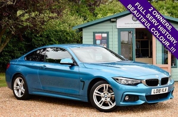 Blue Used 2018 BMW 420 M Sport Coupe | £13,995 (Fair price) - Image 1/1