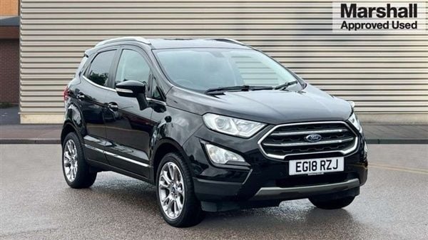 Black Used 2018 Ford Ecosport Titanium SUV | £9,224 (Fair price) - Image 1/4