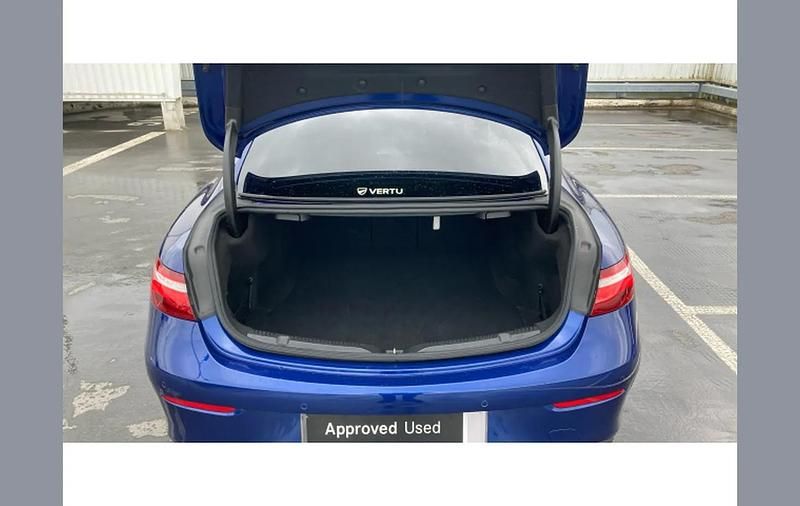 Used Mercedes E300 AMG line 245 HP (180 kW) 2020 Blue Coupe