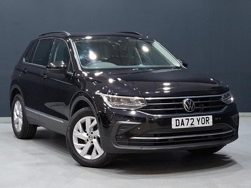 Black Used 2022 VW Tiguan Life SUV | £18,498 (A bit pricey) - Image 1/4