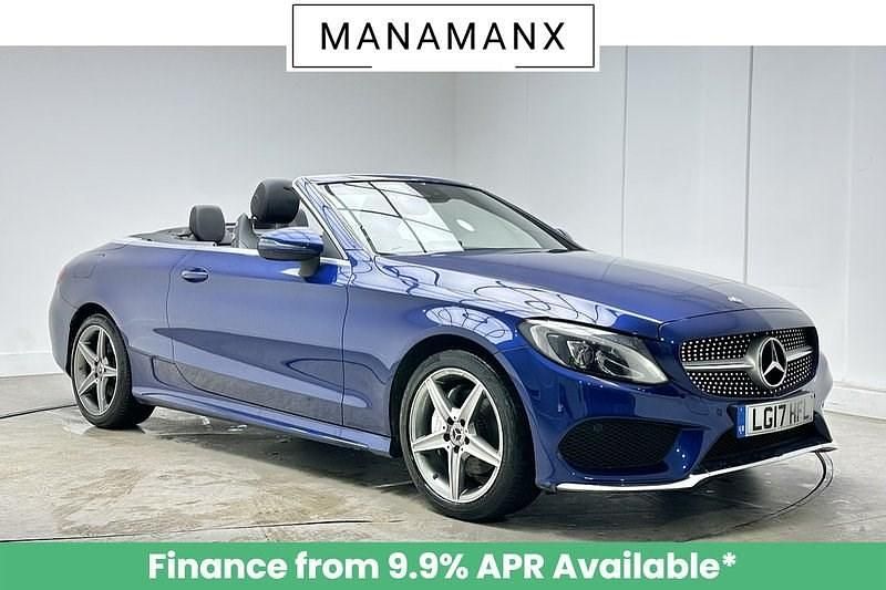 Blue Used 2017 Mercedes C200 AMG line Cabriolet | £16,210 (Fair price) - Image 1/4