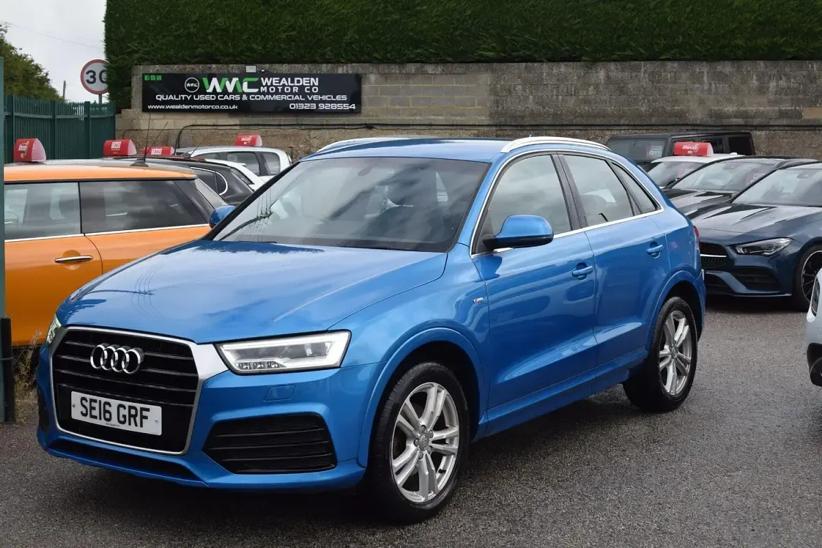 Used Audi Q3 S-Line 150 HP (110 kW) 2016 Blue SUV