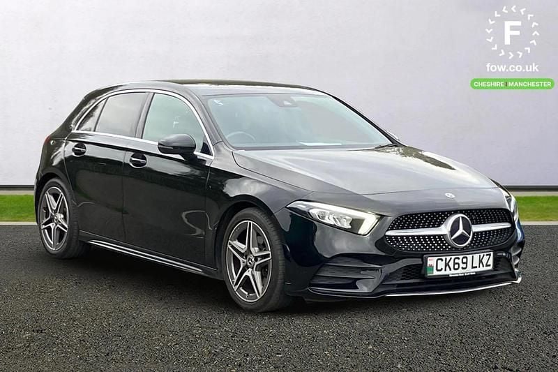 Black Used 2019 Mercedes A180 AMG line Hatchback | £17,899 (Fair price) - Image 1/3