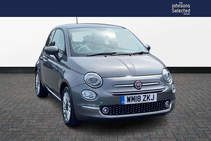 Grey Used 2018 Fiat 500 Lounge Hatchback | £6,868 (Fair price) - Image 1/4
