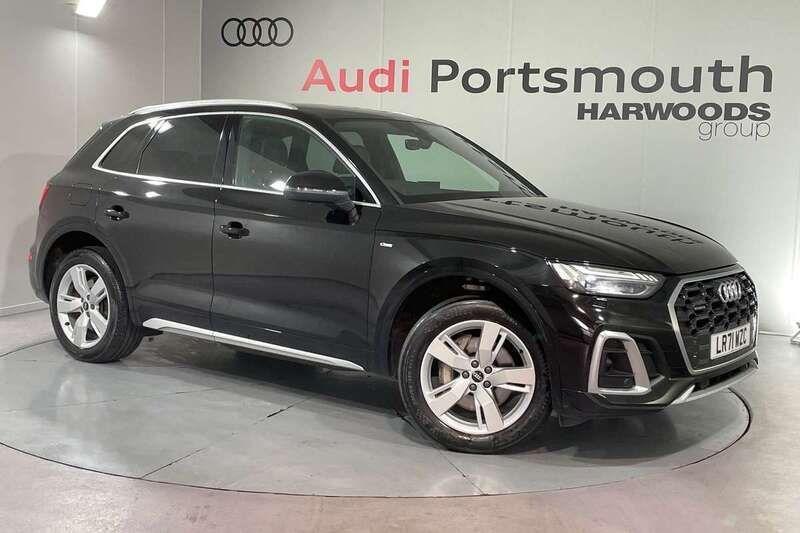 Black Used 2021 Audi Q5 S-Line SUV | £26,490 (Good price) - Image 1/4