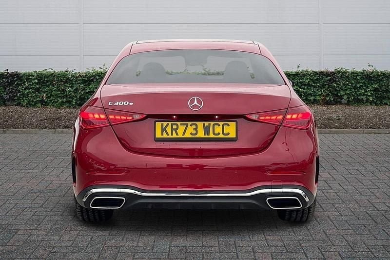 Used Mercedes C300e AMG line 2023 Red Sedan