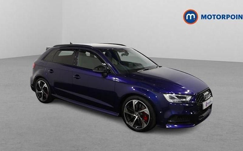 Used Audi S3 Sportback Black Edition 300 HP (220 kW) 2019 Blue Hatchback