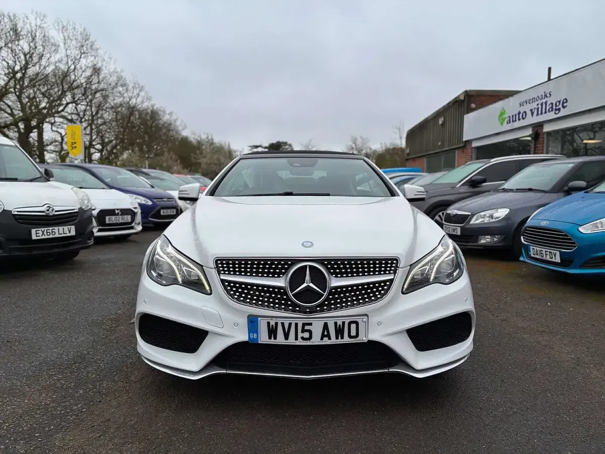 Used Mercedes E220 AMG line 2015 White Cabriolet