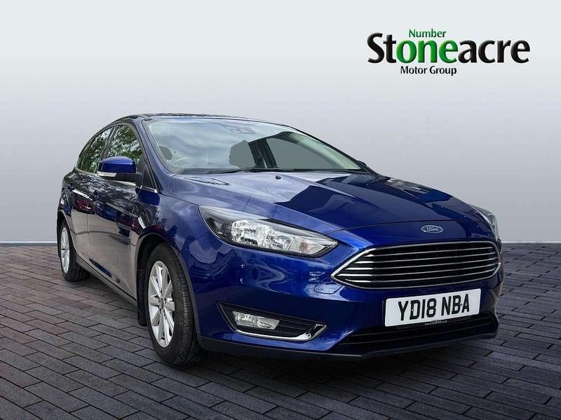 Blue Used 2018 Ford Focus Titanium Hatchback | £6,990 (Good price) - Image 1/4