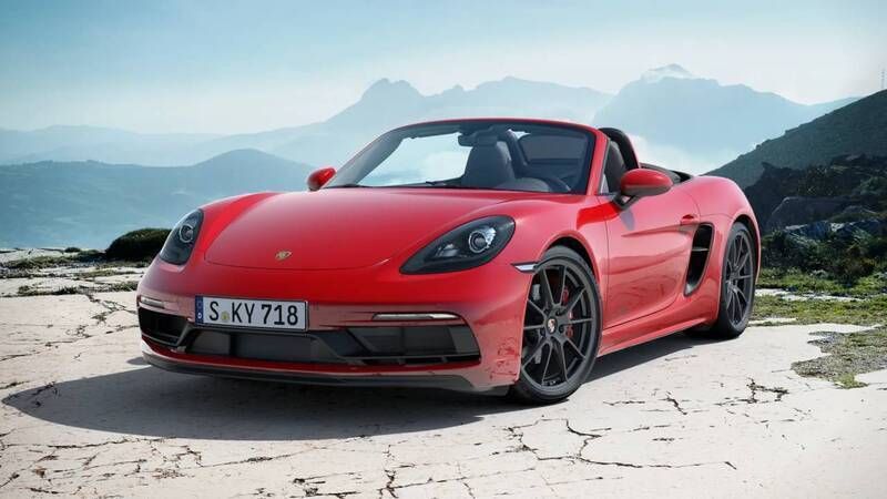 Guards red Used 2023 Porsche 718 Boxster GTS | £75,980 (Fair price) - Image 1/4