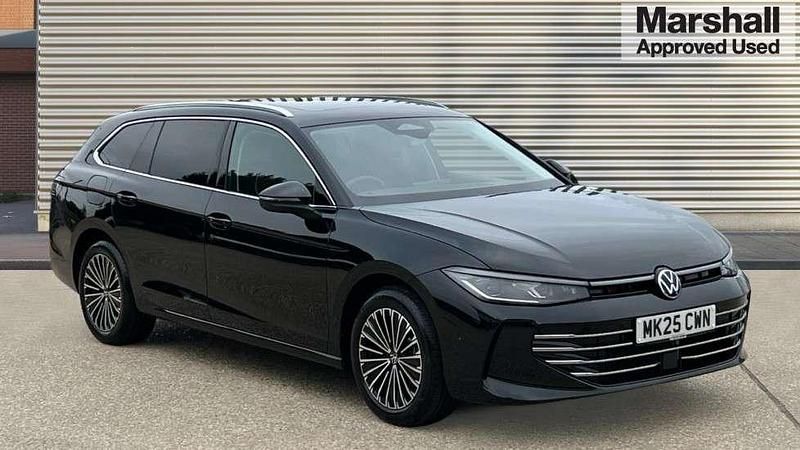 Black Used 2025 VW Passat Elegance Estate | £37,618 - Image 1/4