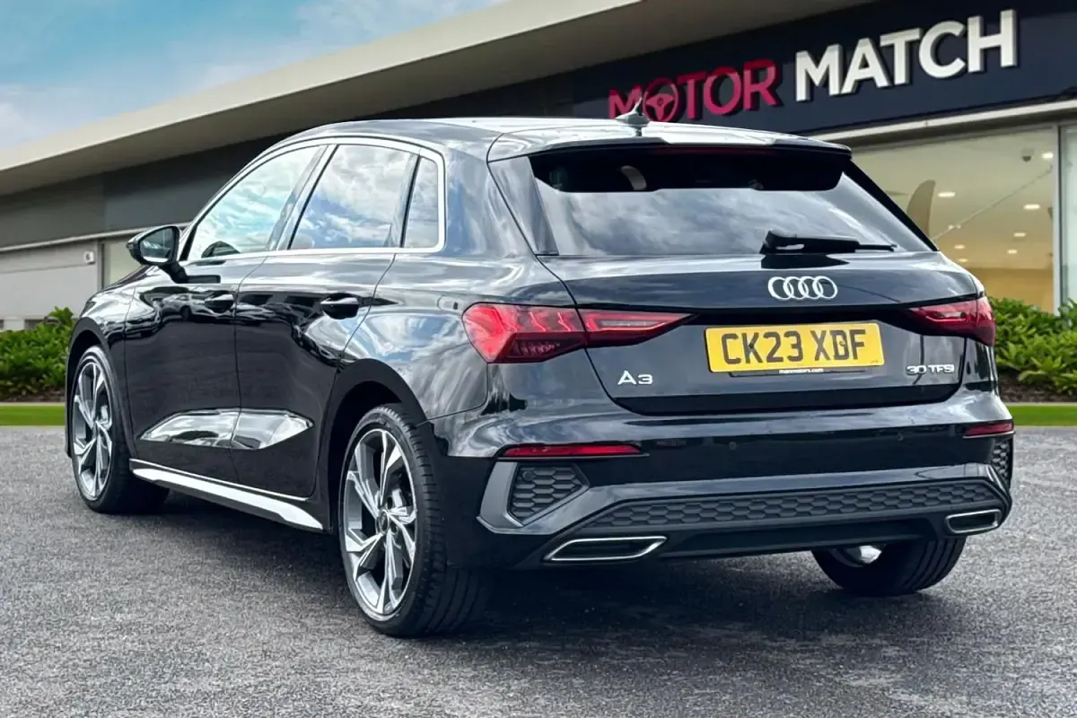 Used Audi A3 Sportback S-Line 110 HP (80 kW) 2023 Black Hatchback