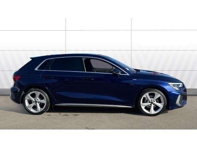 Used Audi A3 S-Line 110 HP (80 kW) 2023 Blue Sedan
