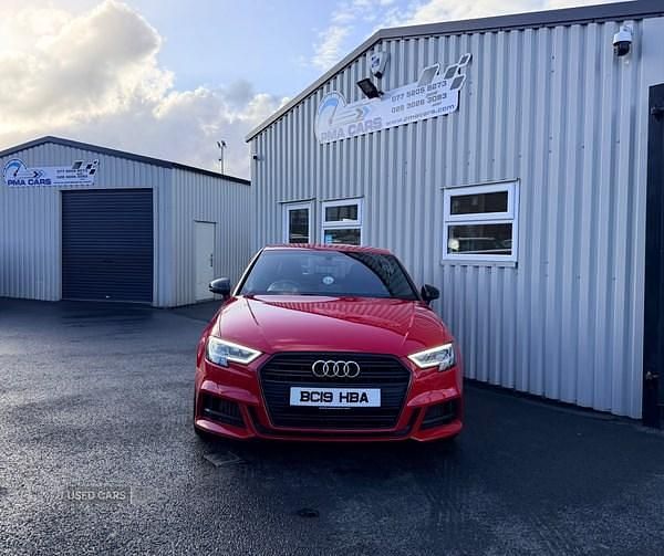 Used Audi A3 Black Edition 116 HP (85 kW) 2019 Red Hatchback
