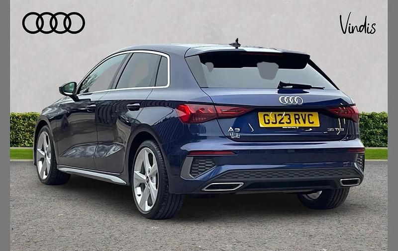 Used Audi A3 S-Line 148 HP (108 kW) 2023 Blue Hatchback