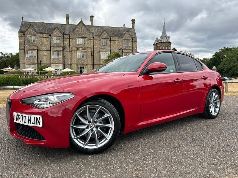 Rosso corsa red Used 2020 Alfa Romeo Giulia Saloon Sprint Sedan | £19,995 (A bit pricey) - Image 1/3