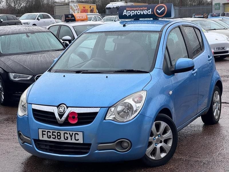 Used Vauxhall Agila Design Edition 80 HP (58 kW) 2008 Blue MPV