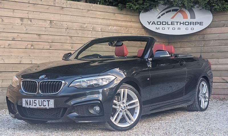 Black Used 2015 BMW 218 M Sport Cabriolet | £8,995 (Fair price) - Image 1/4