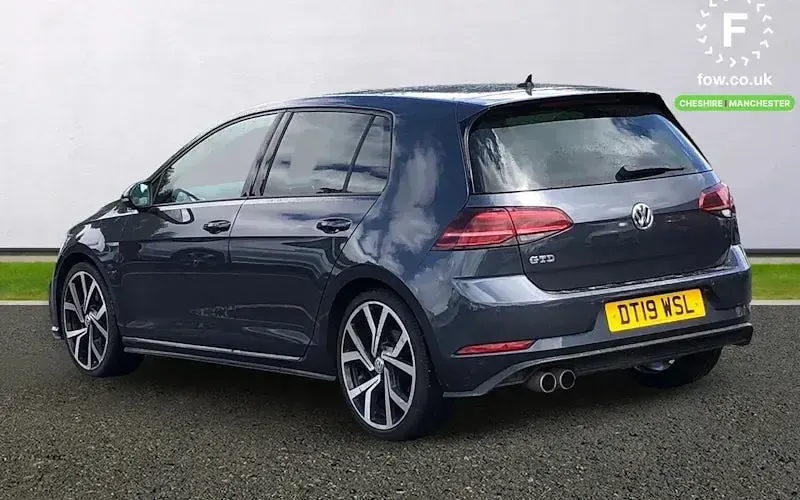 Used VW Golf VII GTD 184 HP (135 kW) 2019 Blue Hatchback