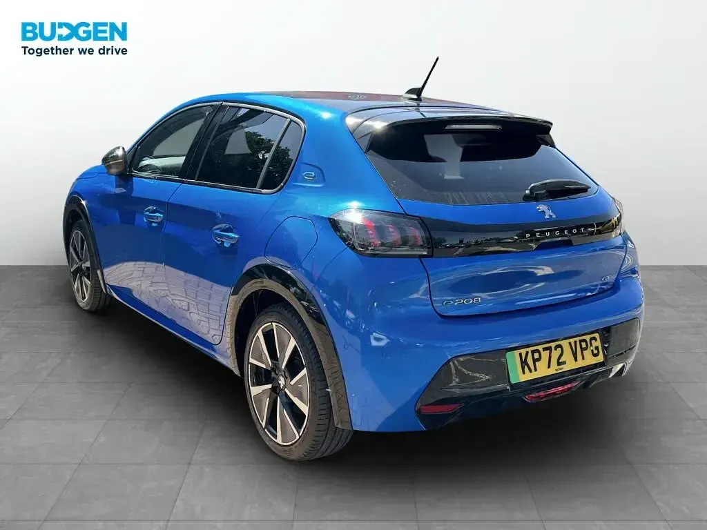 Used Peugeot e-208 Premium 100 kW (136 HP) 2022 Blue Hatchback