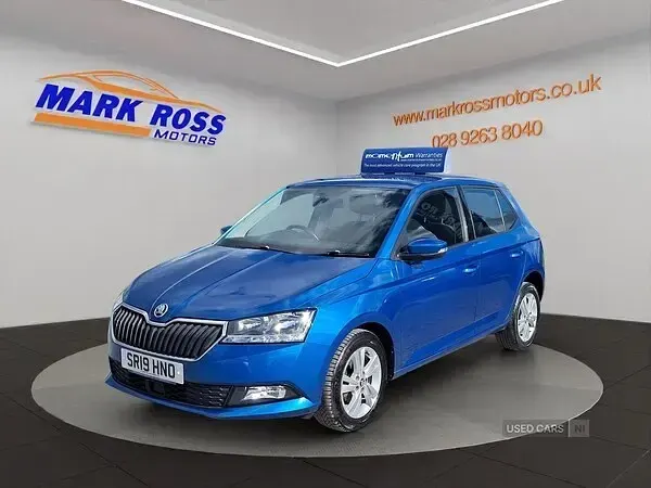 Used Skoda Fabia SE 75 HP (55 kW) 2019 Blue Hatchback