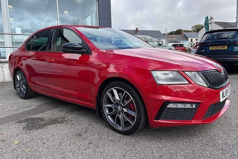 Velvet red metallic Used 2018 Skoda Octavia vRS Hatchback | £11,995 (Super price) - Image 1/4