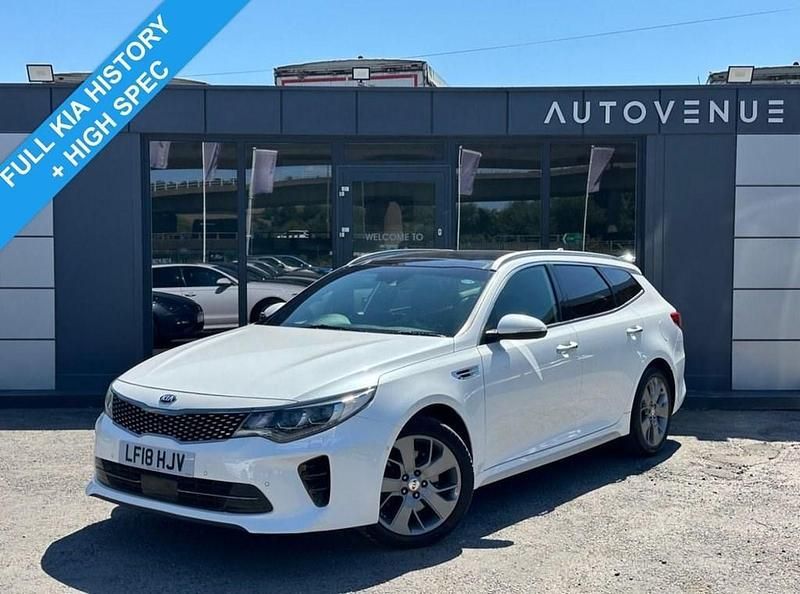 White Used 2018 Kia Optima GT-Line S Estate | £12,990 (A bit pricey) - Image 1/4