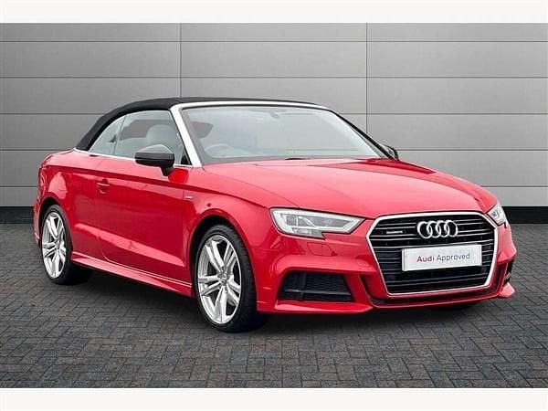Red Used 2020 Audi A3 Cabriolet S-Line Cabriolet | £25,295 - Image 1/4