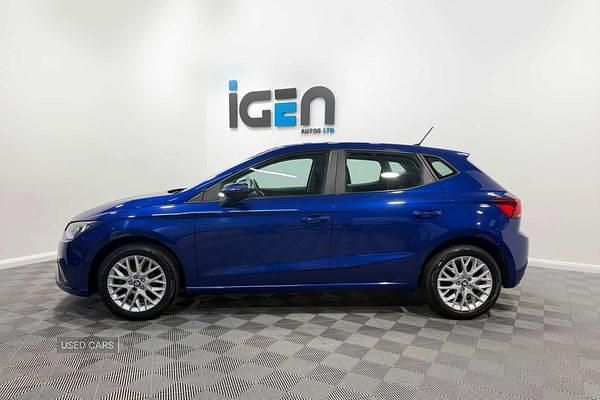 Used Seat Ibiza SE Technology 95 HP (69 kW) 2020 Blue Hatchback