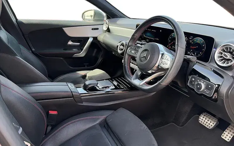 Used Mercedes A200 AMG line 163 HP (119 kW) 2019 Grey Hatchback
