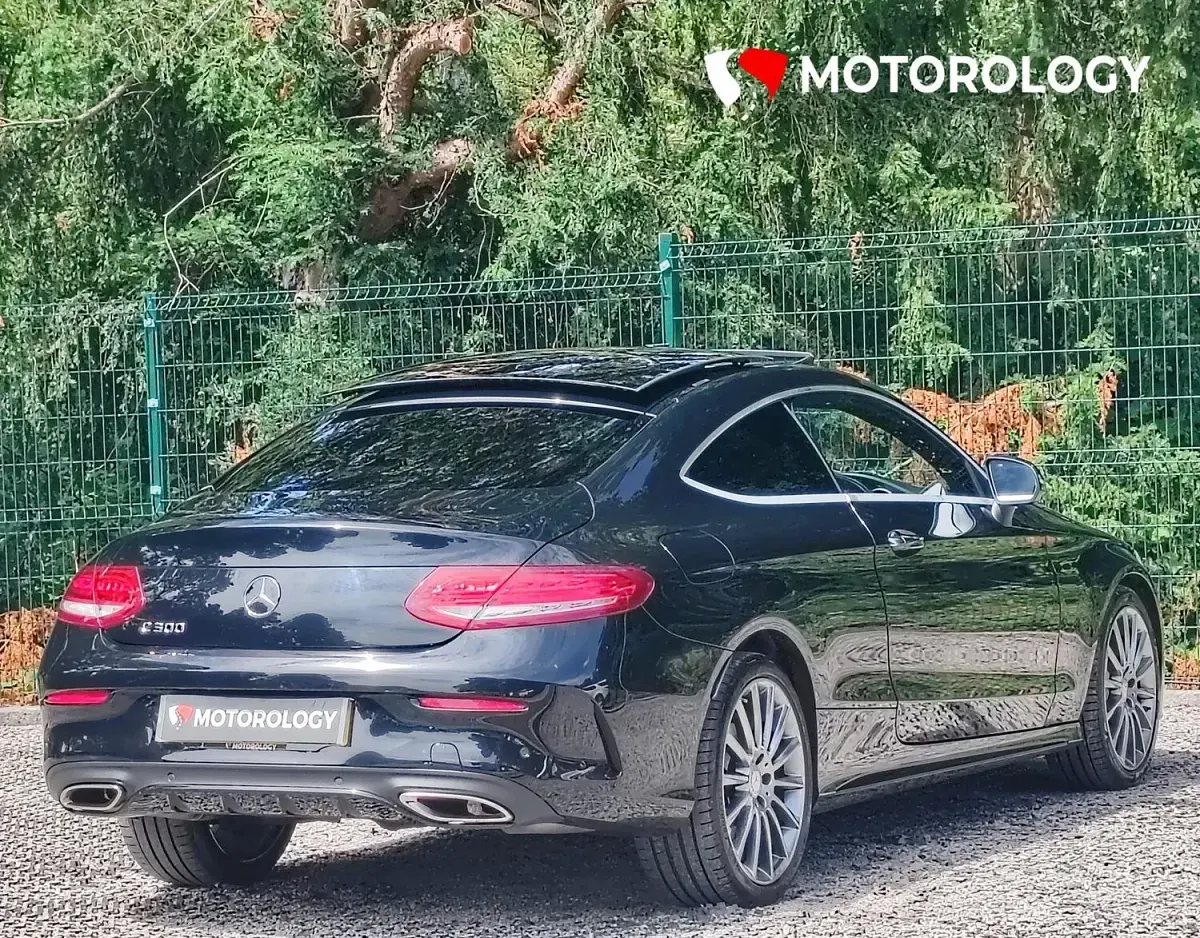 Used Mercedes C300 AMG line 242 HP (177 kW) 2016 Black Coupe