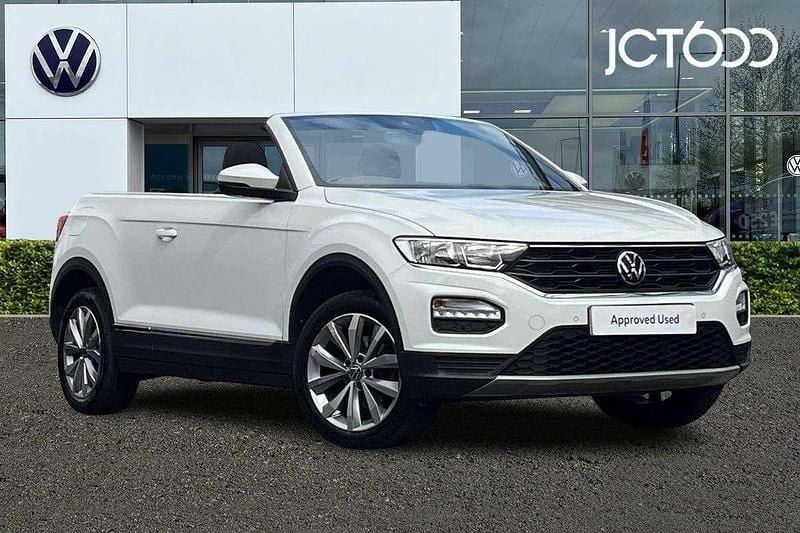 White Used 2021 VW T-Roc Cabriolet Design Cabriolet | £20,300 (Fair price) - Image 1/4
