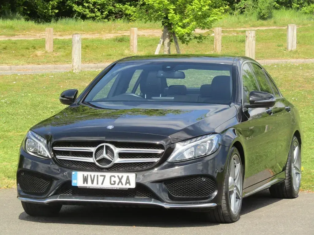Used Mercedes C220 AMG line 2017 Black Sedan