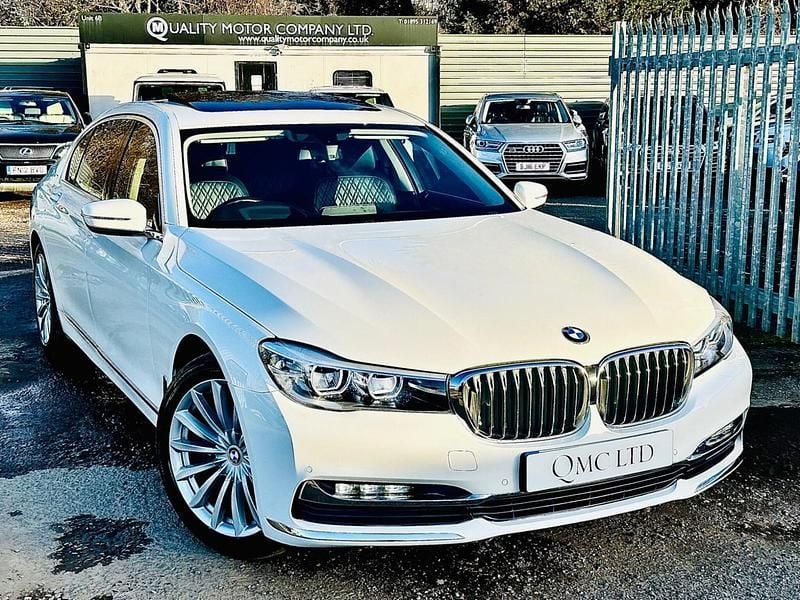 White Used 2016 BMW 740L Comfort Edition Sedan | £24,450 (Fair price) - Image 1/4