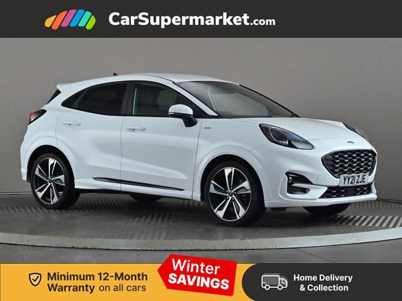 White Used 2021 Ford Puma ST-Line Hatchback | £14,497 (Fair price) - Image 1/3