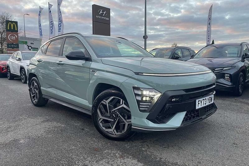 Green Used 2023 Hyundai Kona N Line SUV | £21,989 (A bit pricey) - Image 1/4