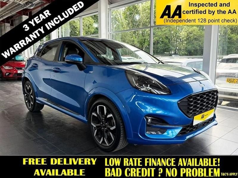 Blue Used 2021 Ford Puma Gen-E ST-Line X SUV | £13,495 (Good price) - Image 1/2