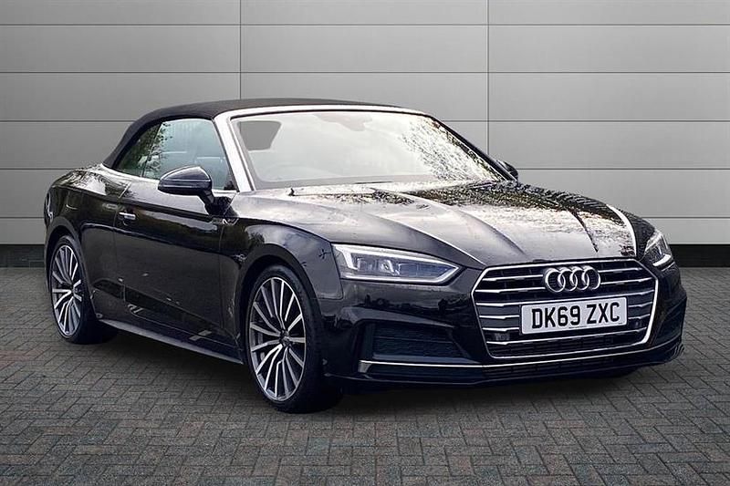 Black Used 2019 Audi A5 Cabriolet S-Line Cabriolet | £19,150 (Fair price) - Image 1/4