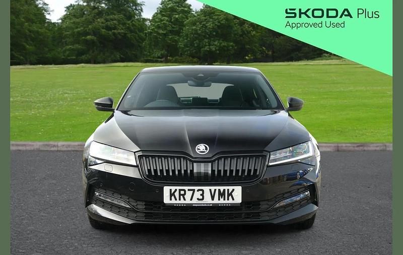 Used Skoda Superb SportlinePlus 147 HP (108 kW) 2023 Black magic pearl effect Hatchback