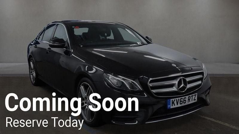 Used Mercedes E220 AMG line 2016 Black Sedan