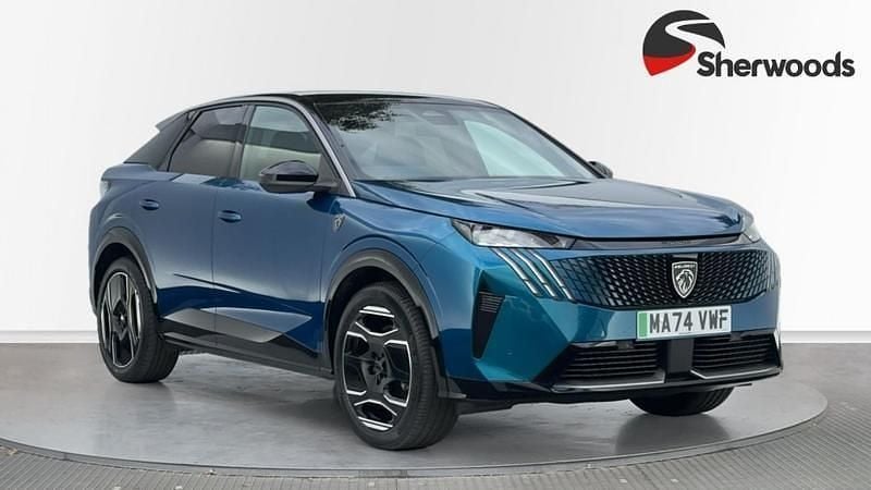 Blue Used 2024 Peugeot e-3008 GTi SUV | £27,699 (Fair price) - Image 1/4