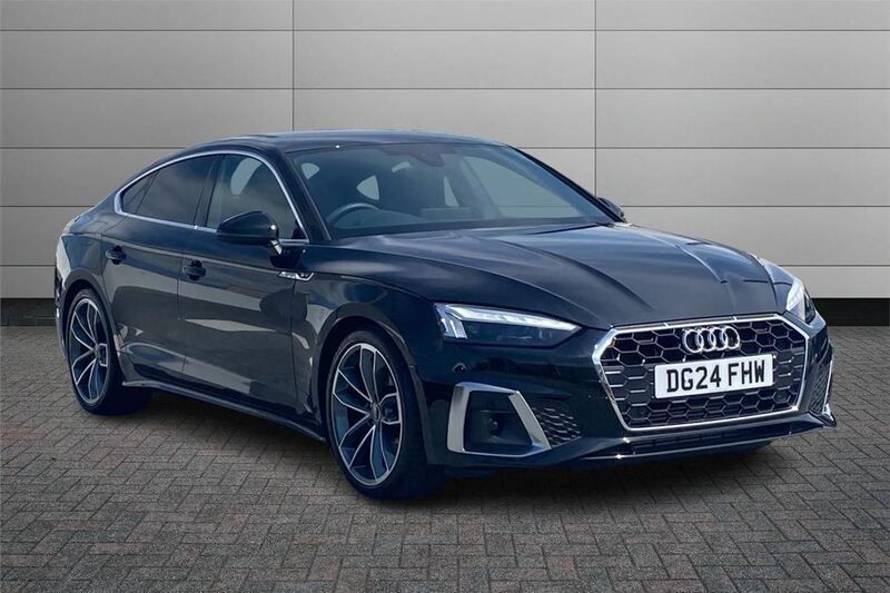 Black Used 2024 Audi A5 Sportback S-Line Hatchback | £29,446 (Good price) - Image 1/4
