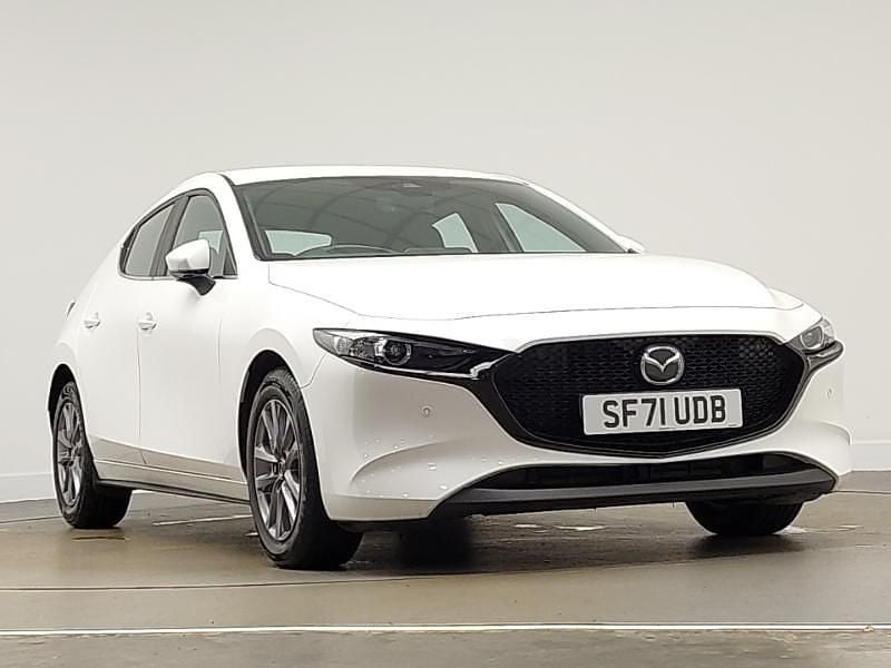 White Used 2021 Mazda 3 Hatchback | £14,698 (Fair price) - Image 1/4